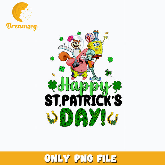 SpongeBob friends happy st. patrick's day Png