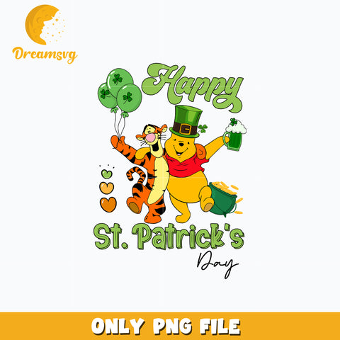 Pooh happy st. patrick's day Png