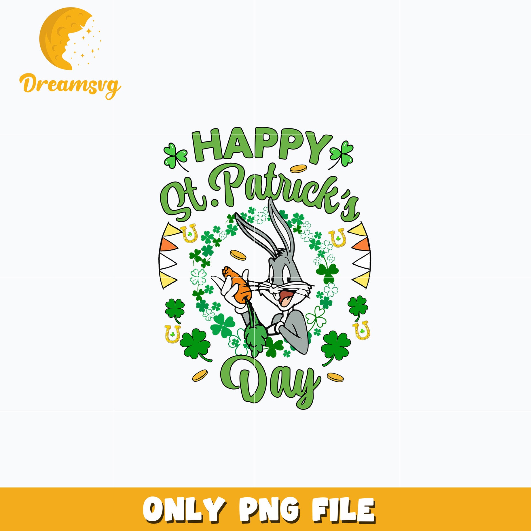 Bugs Bunny happy patrick's day Png