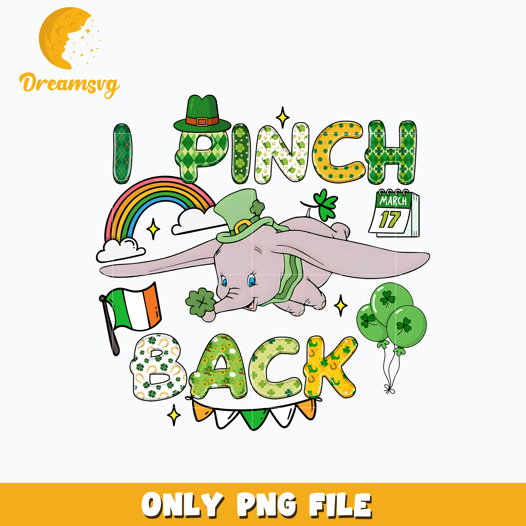 I pinch back st. patrick's day png