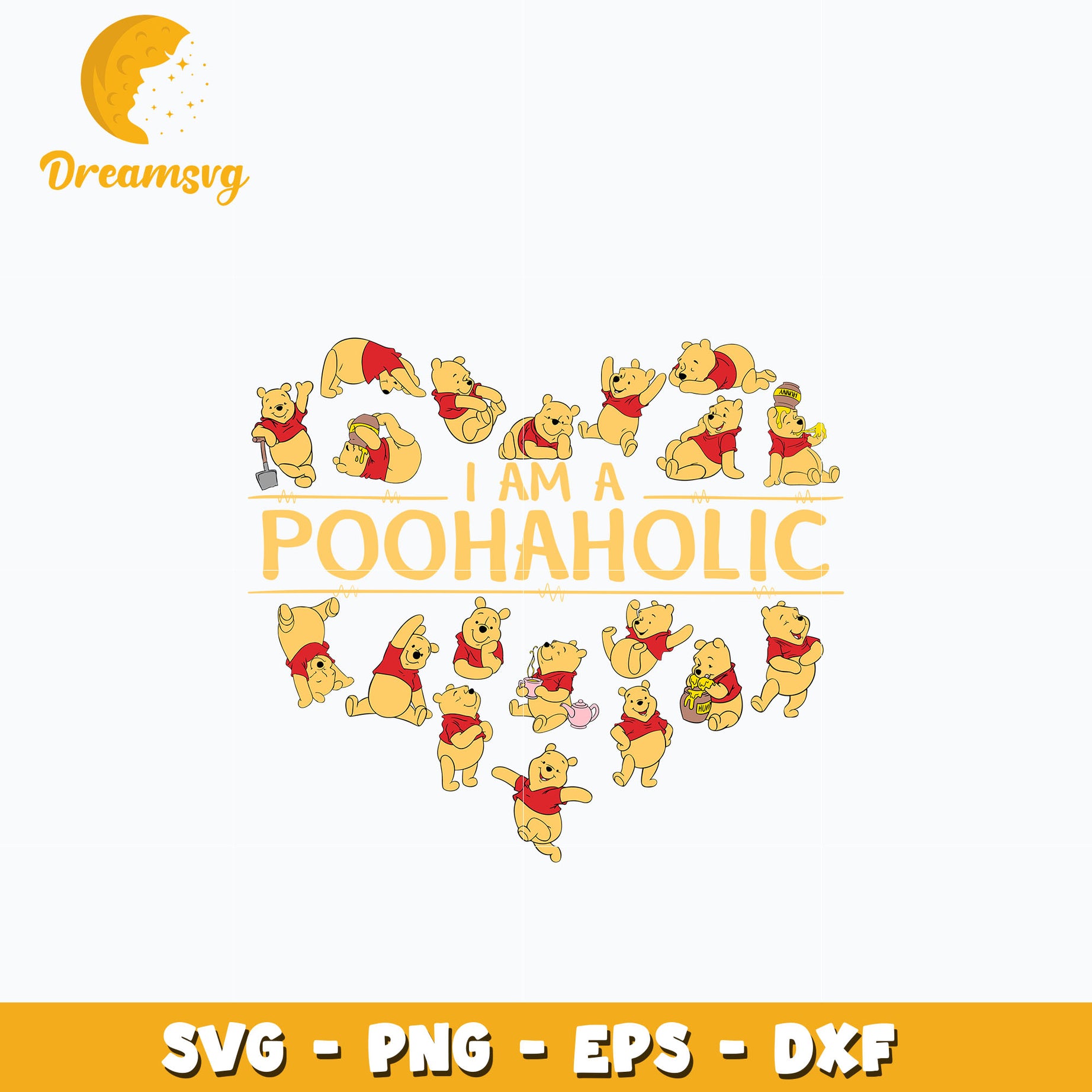 I Am A Poohhaholic svg, digital download