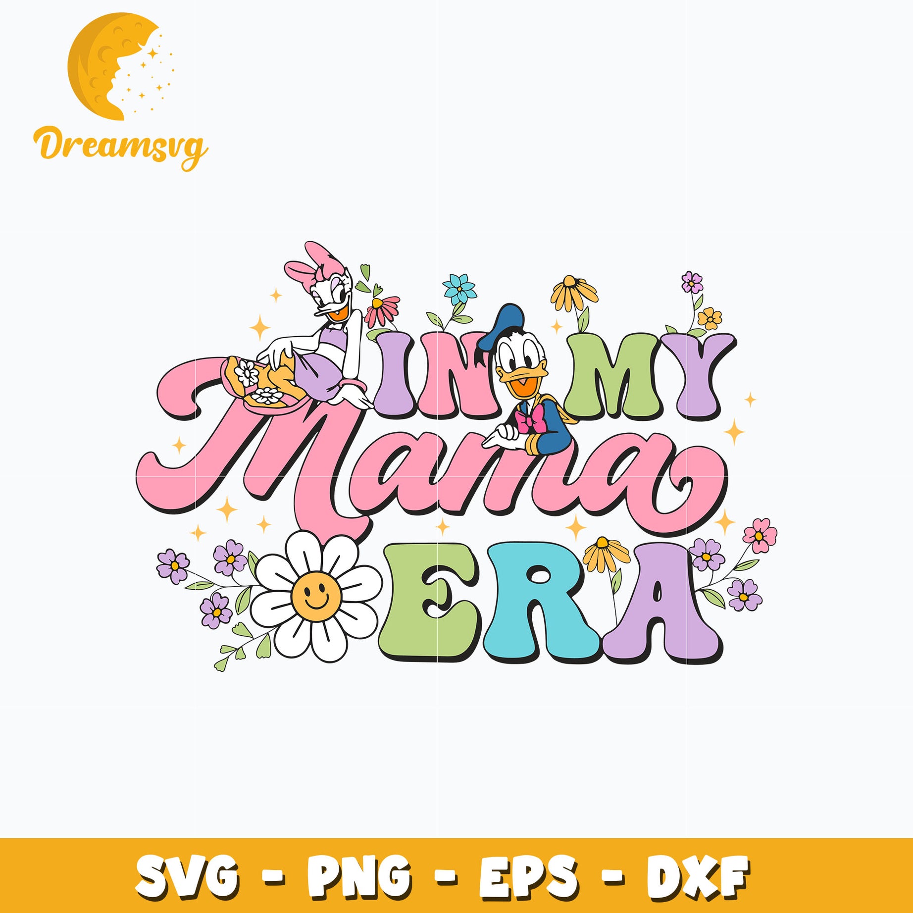 In my mama era svg, donald daisy duck svg