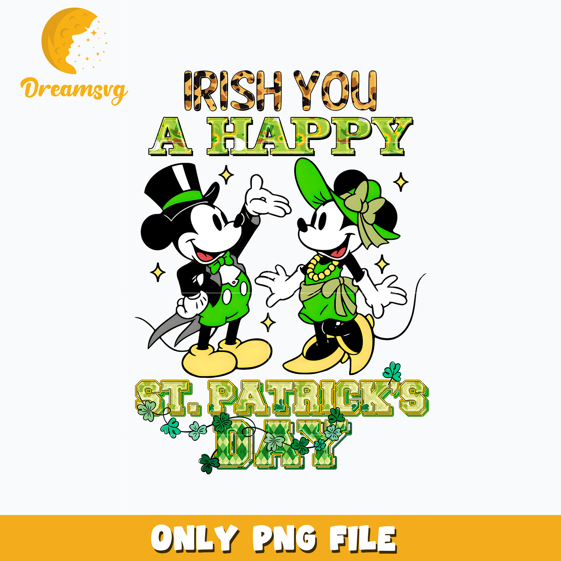 Mickey irish you a happy patrick's day png