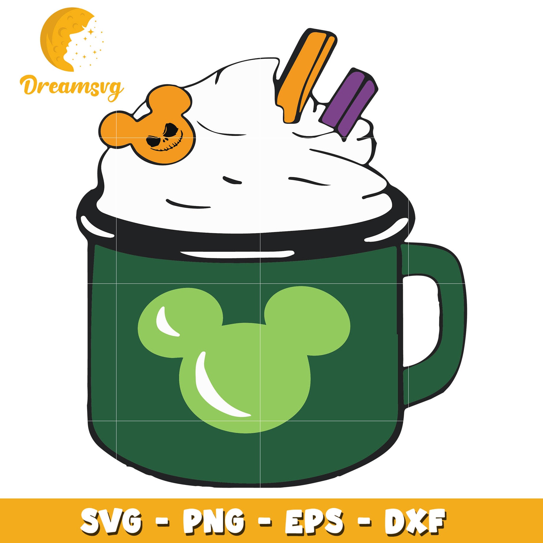 Mickey ice cream halloween svg