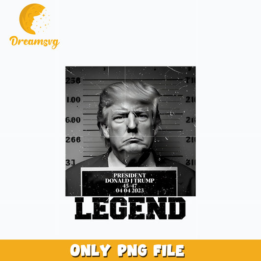 President donald trump Legend black Png