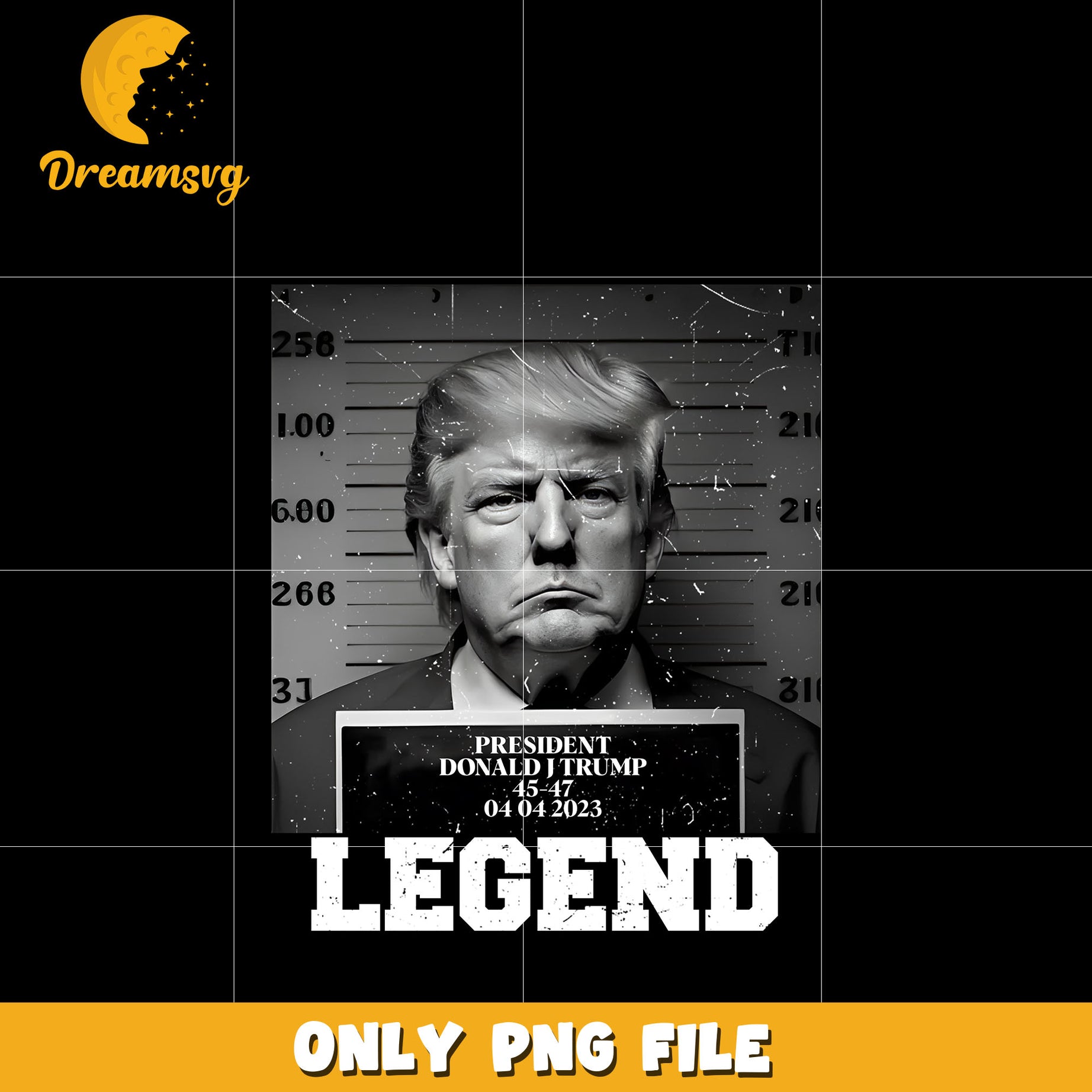 President donald trump Legend white Png