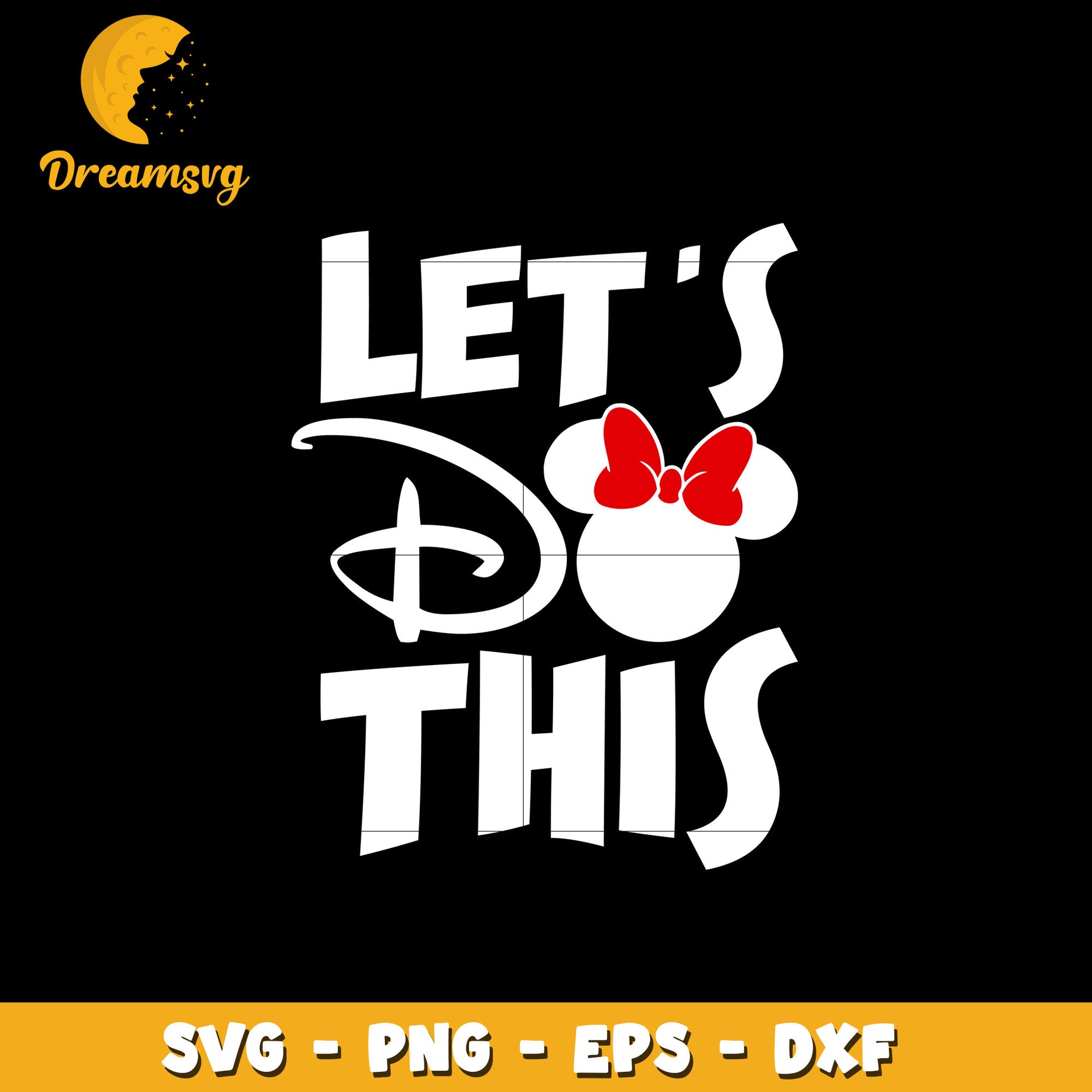 Let's do this svg, disney minnie head svg