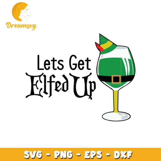 lets getelfed up gnome wine design svg, gnome svg, wine svg