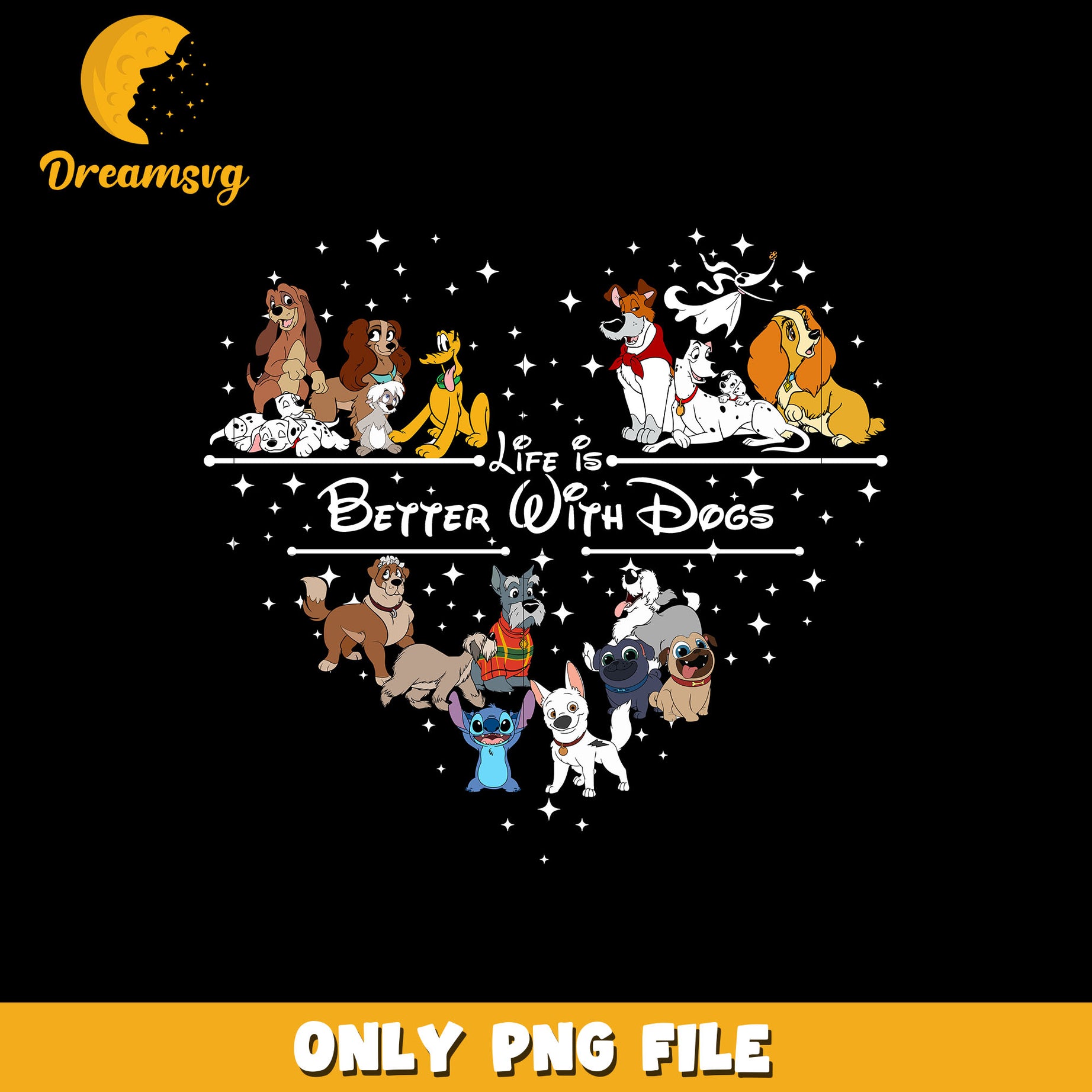 Life is Better With a Dogs png, instant download