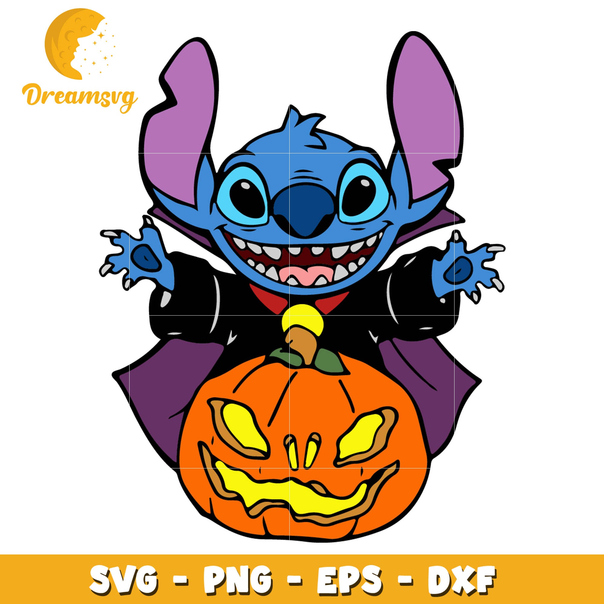 Stitch vampire pumpkin svg – DreamSVG Store