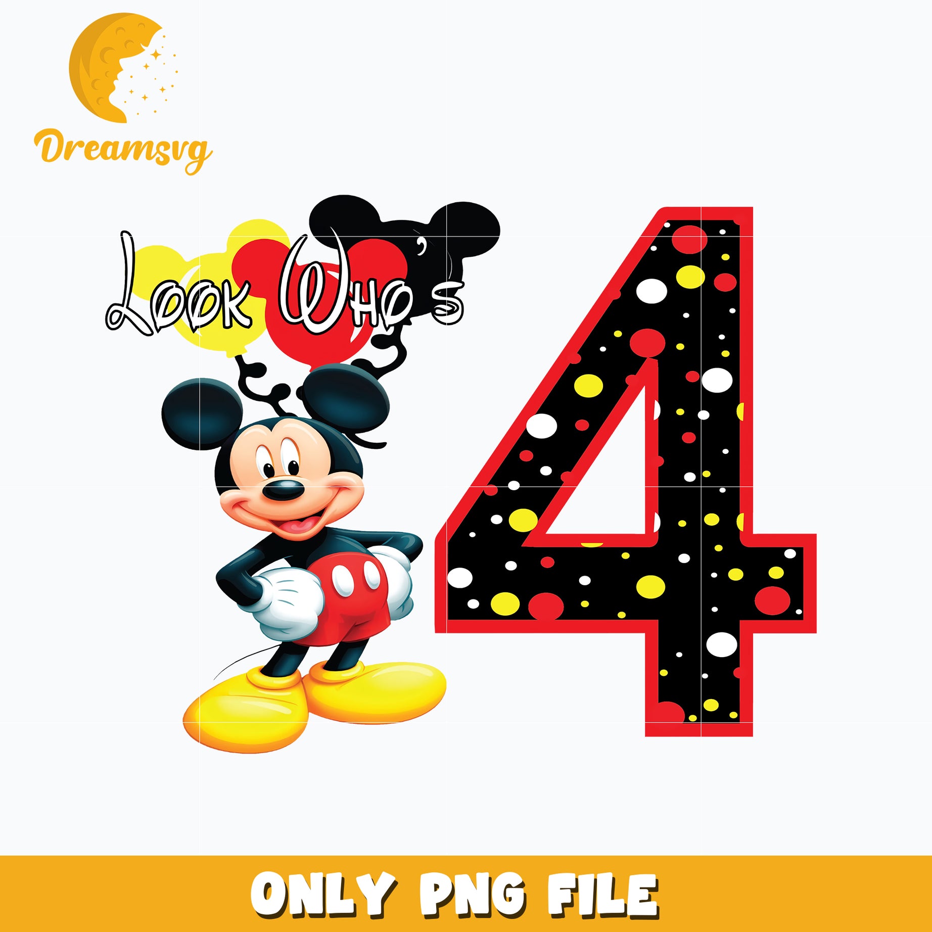 Look who's 4th Mickey mouse Png