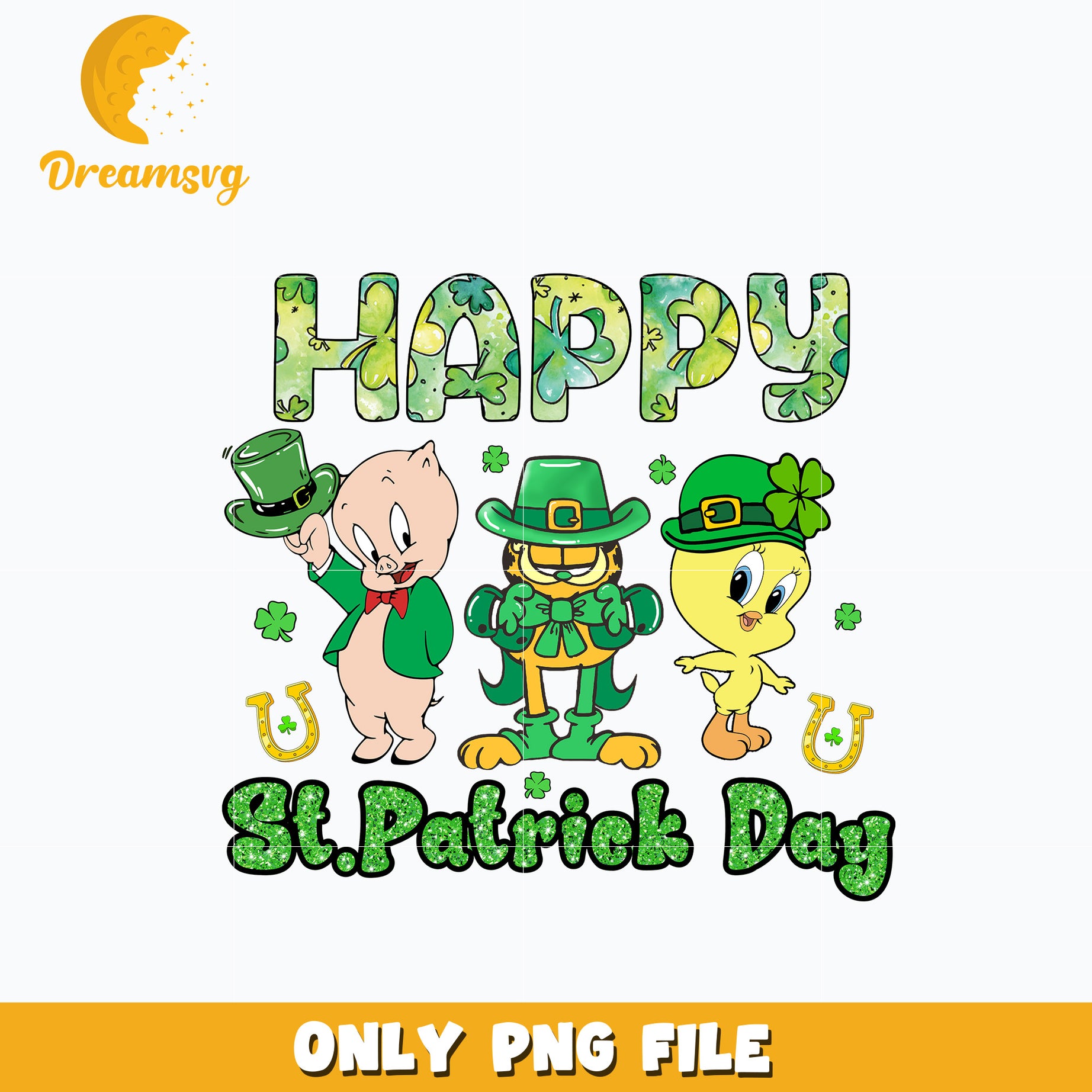 Looney Tunes friends happy patrick's day Png
