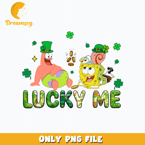 SpongeBob lucky me st. patrick's day Png