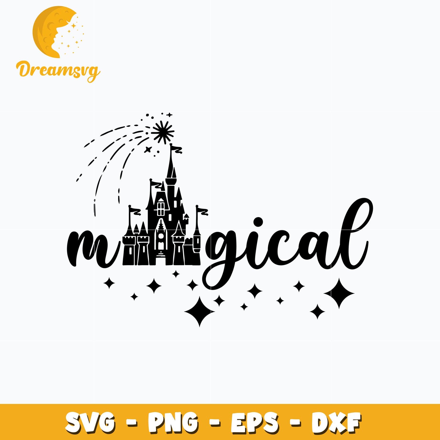 Magical disney castle svg