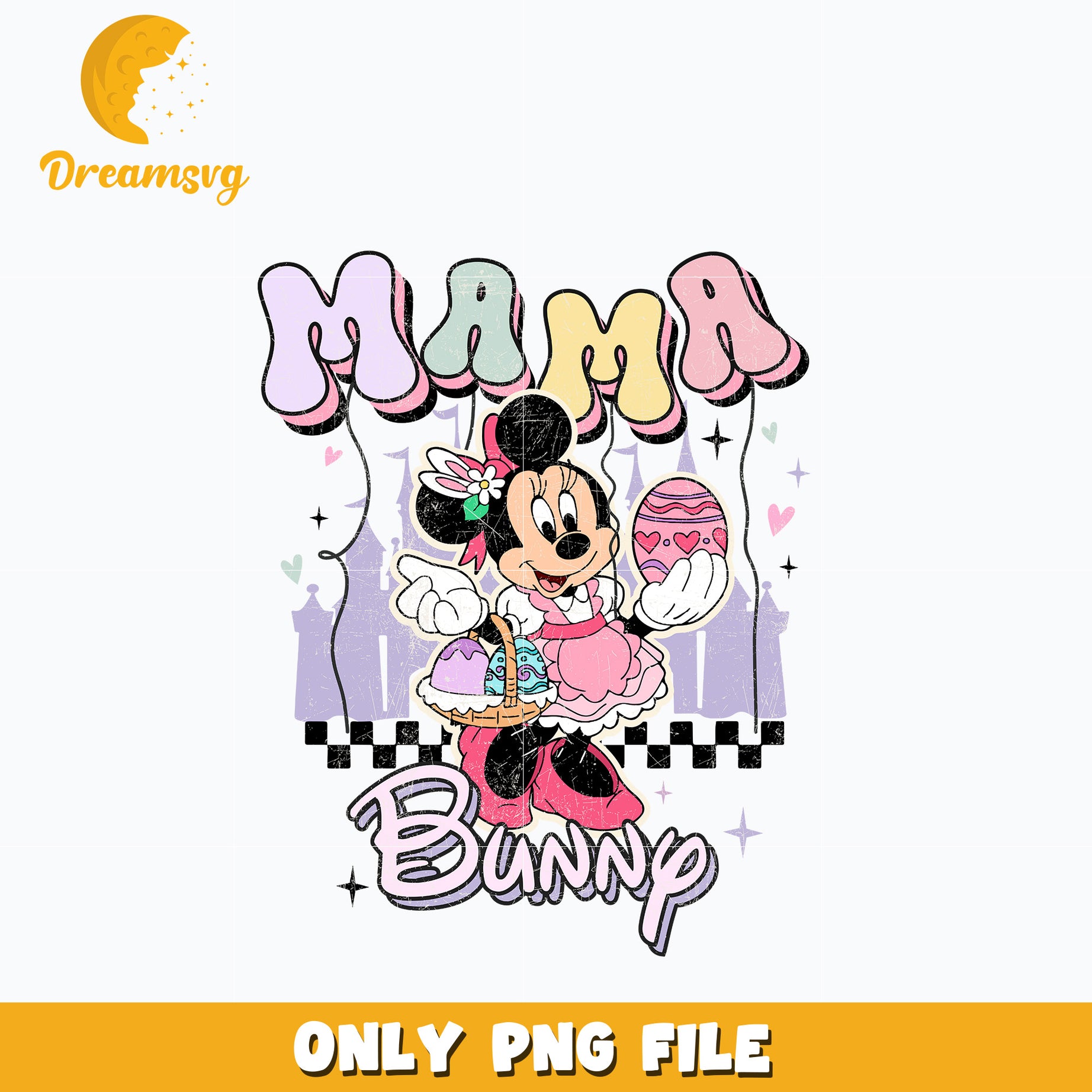 Minnie mama bunny easter png