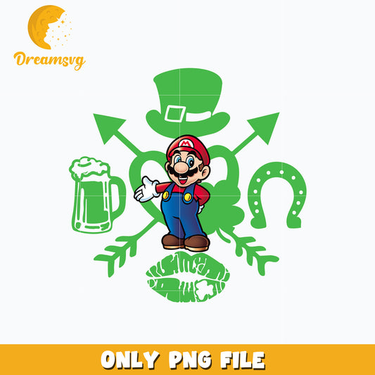 Mario st. patrick's day Png