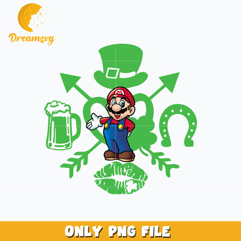 Mario st. patrick's day Png