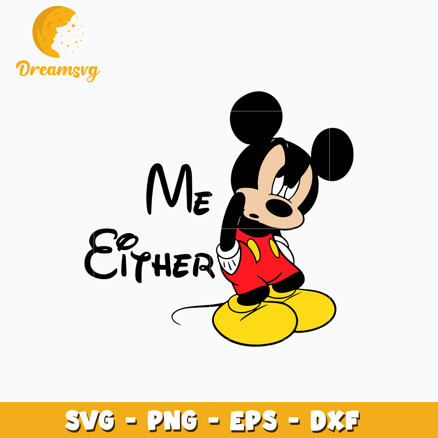 Mickey mouse me either svg