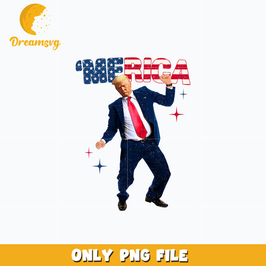 Trump Merica 4th Of July png
