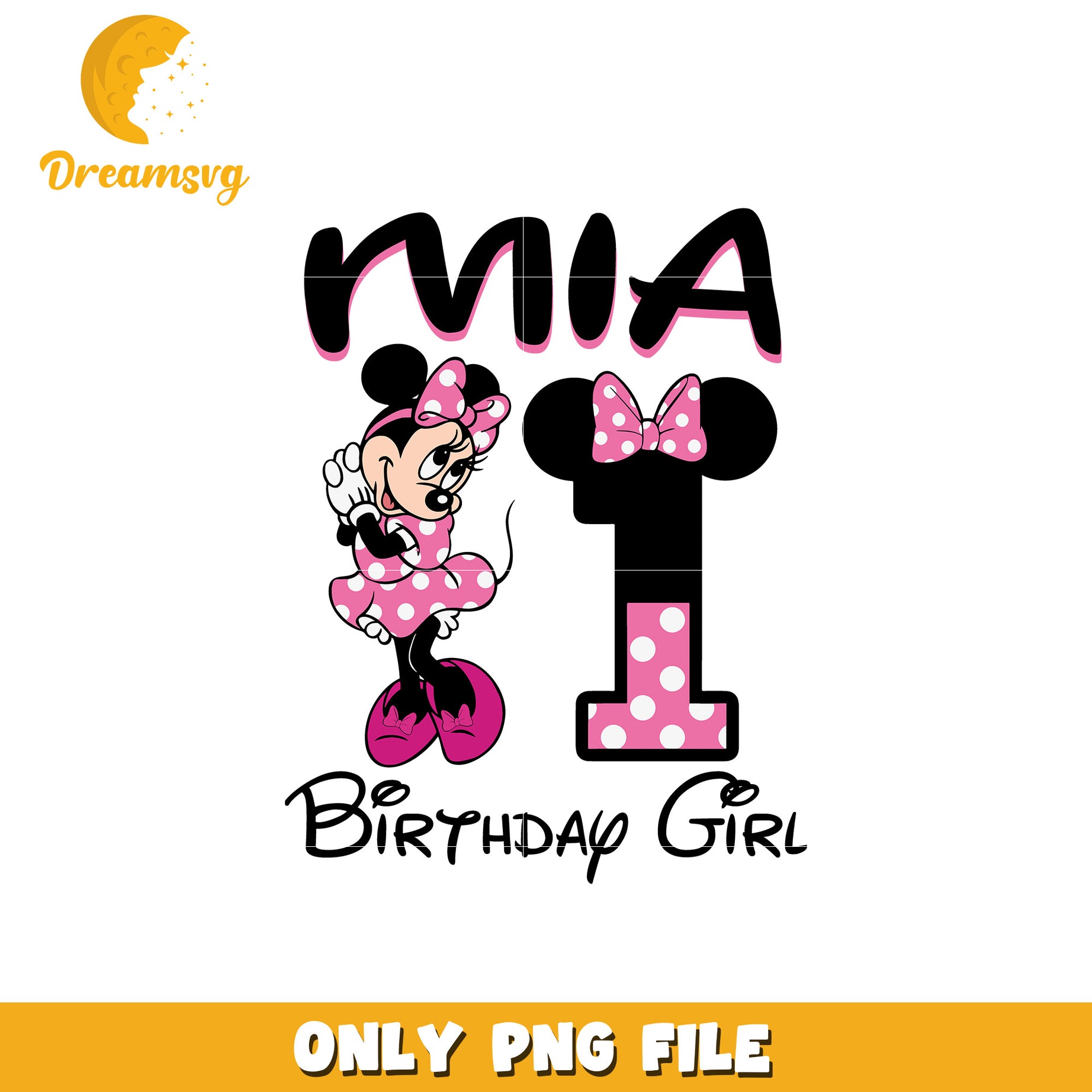 Minnie happy mia birthday girl png