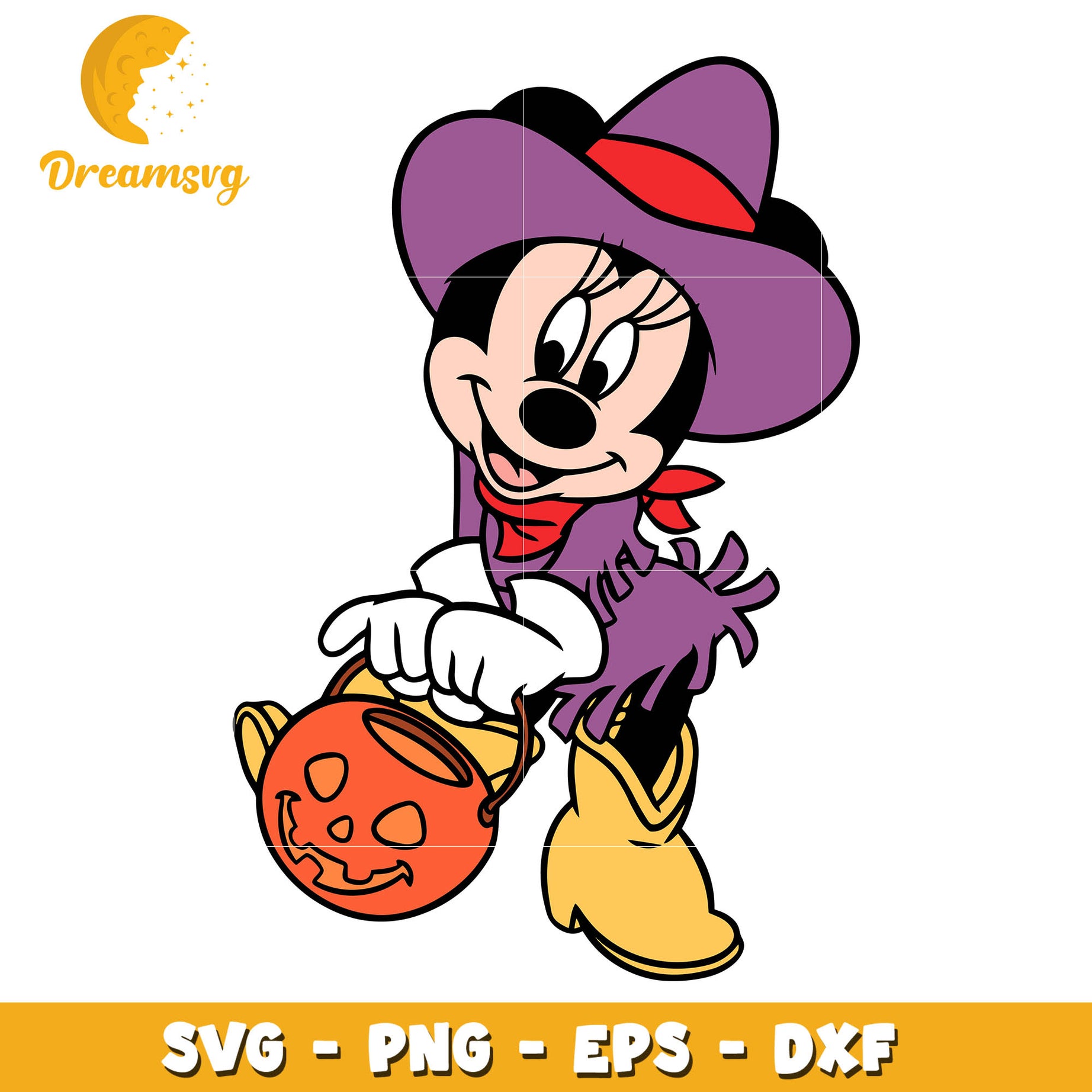 Minnie Witch pumpkin halloween svg