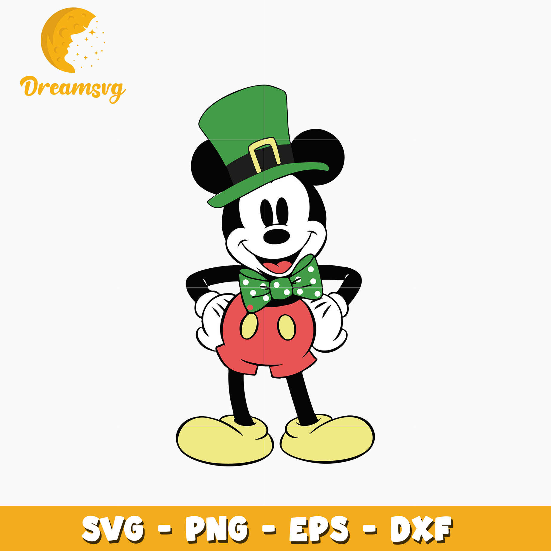 Disney Mickey boy patrick's day svg