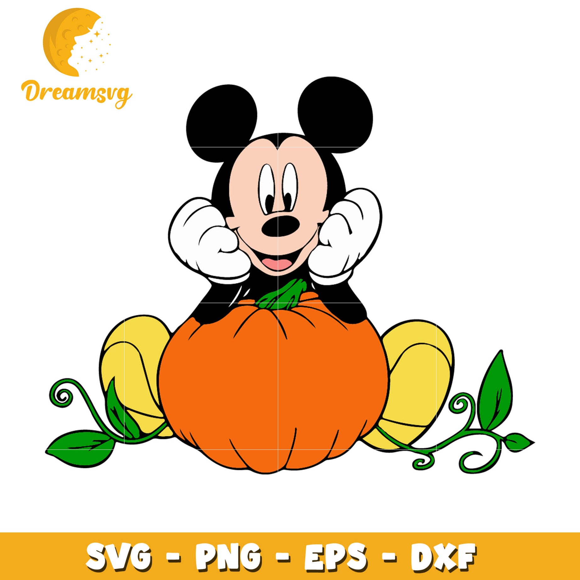 Disney Mickey Mouse pumpkin svg