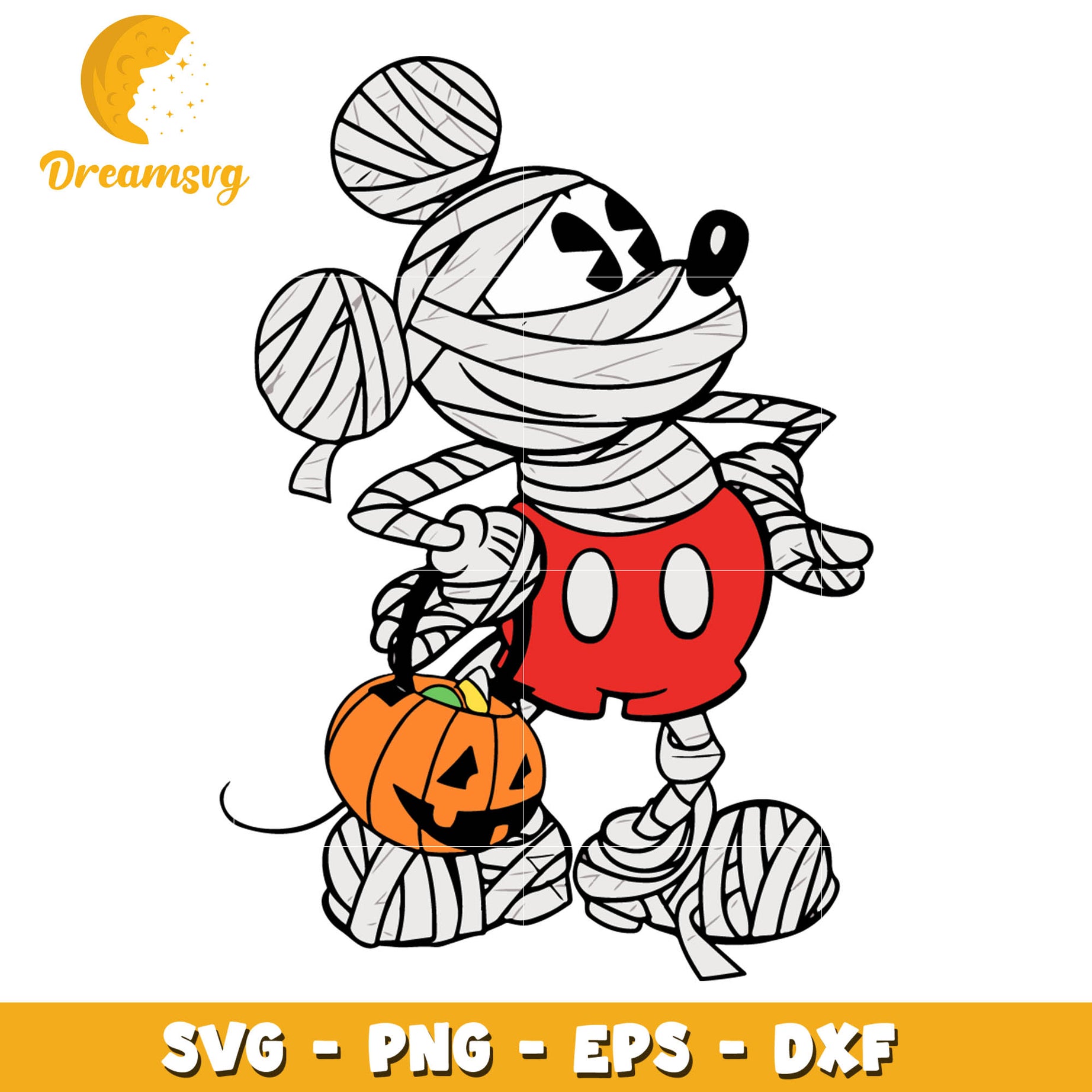 Mickey Mummy halloween svg