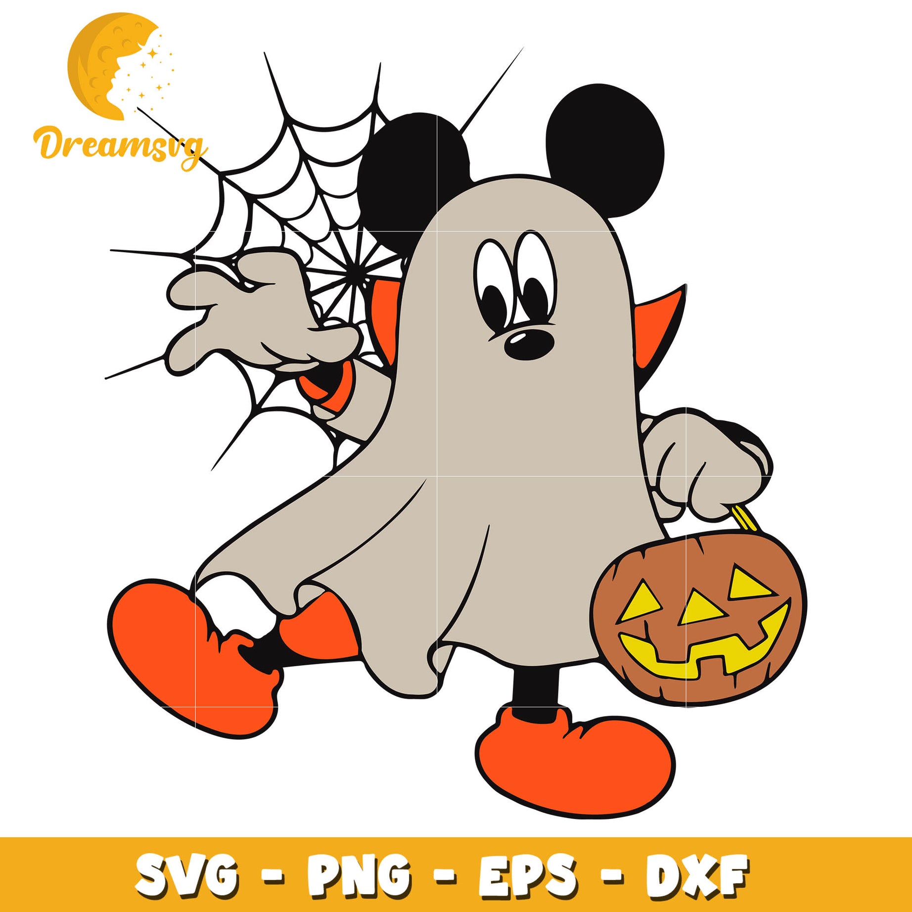 Disney Mouse Ghost Pumpkin svg