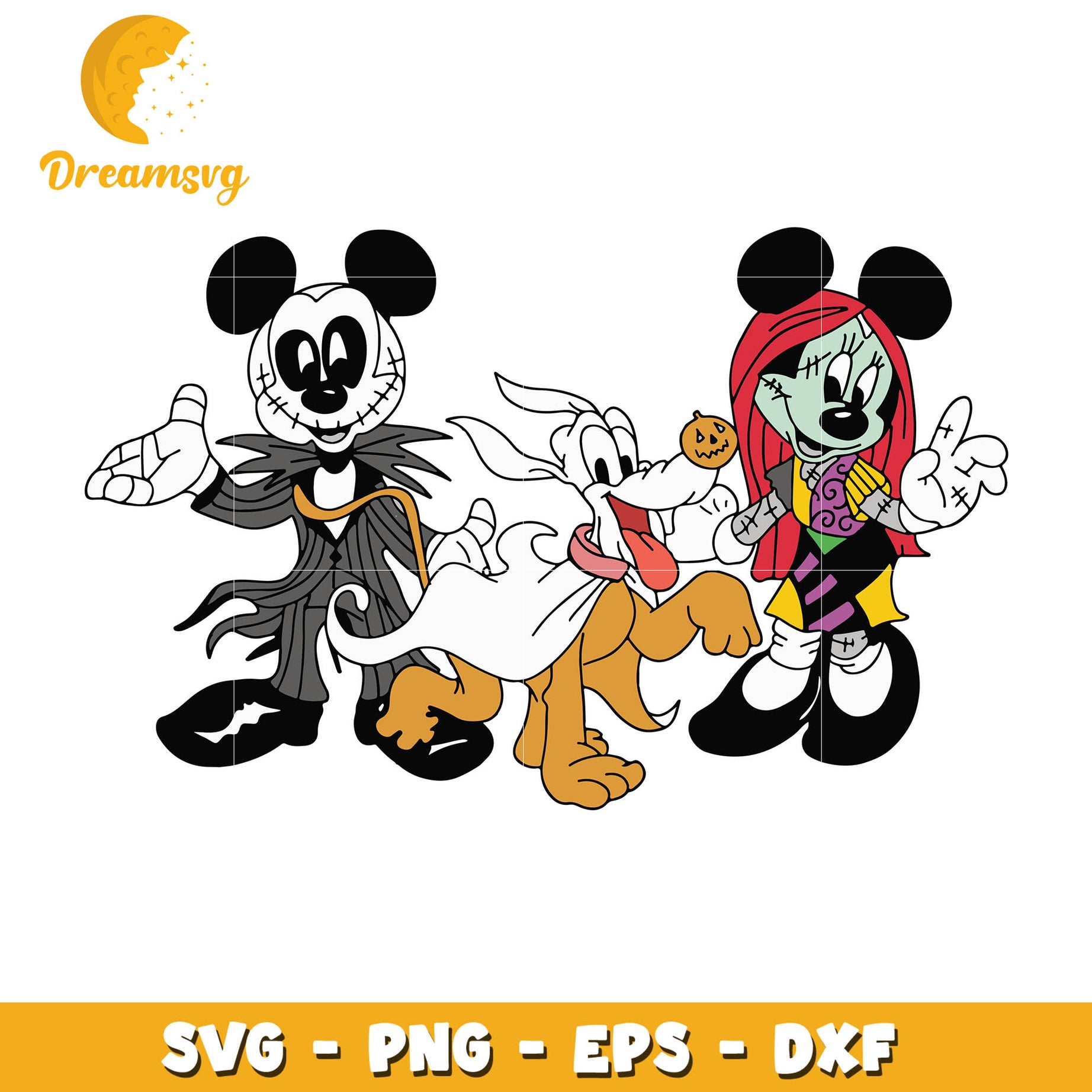 Disney Mouse Nightmare halloween svg