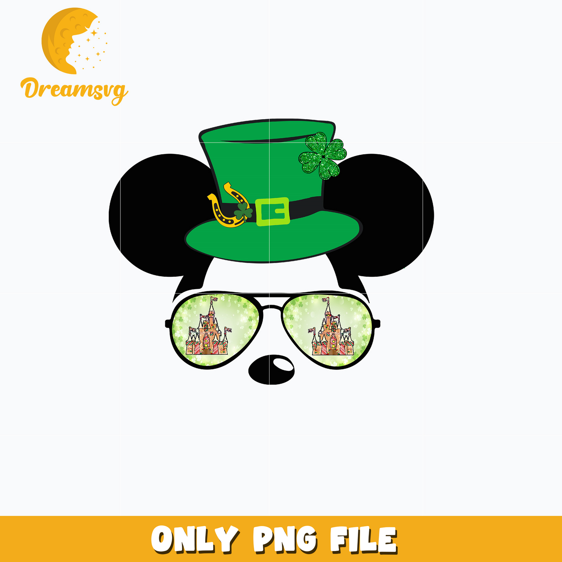 Disney Mickey caslte st. patrick's day png