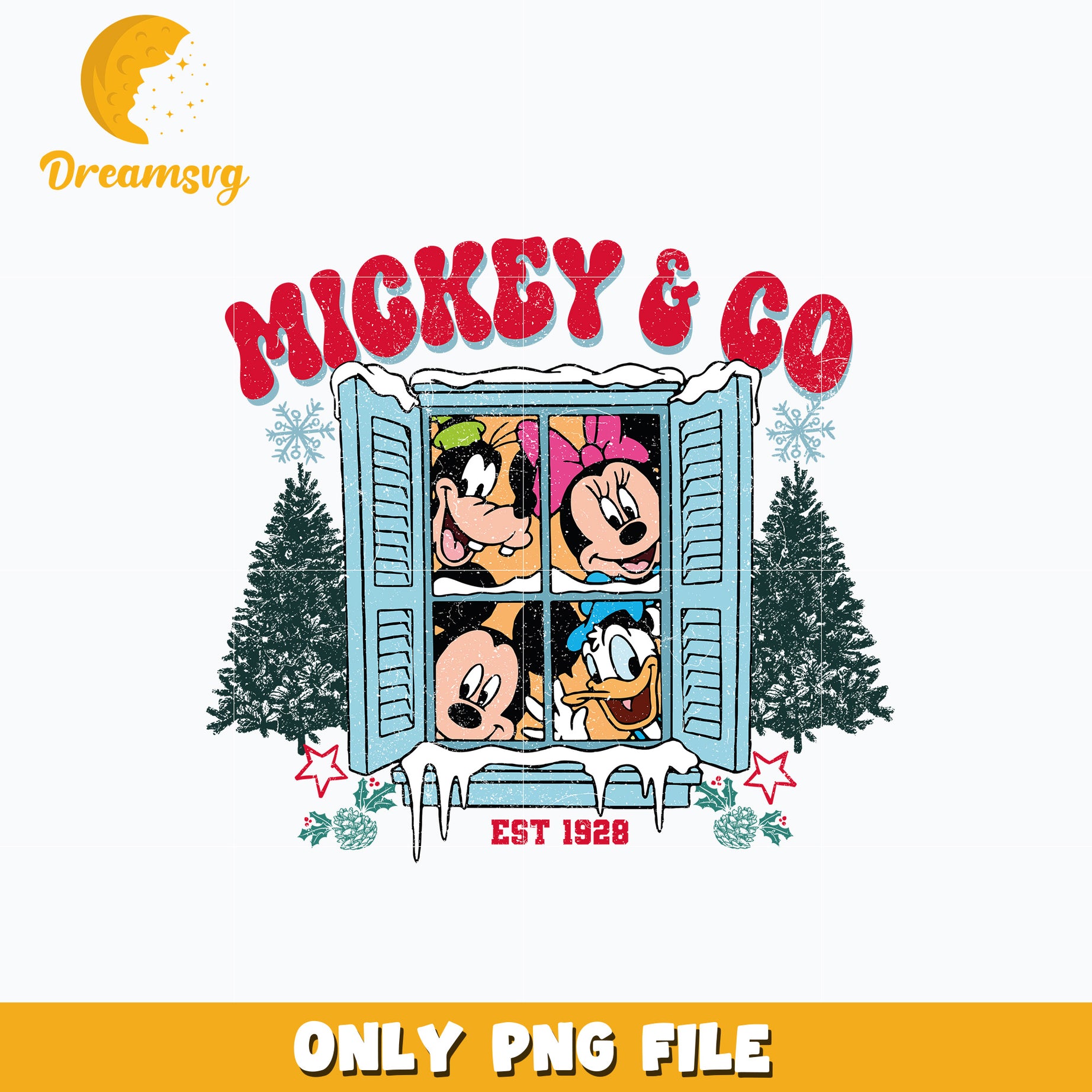 Mickey and co est 1928 png