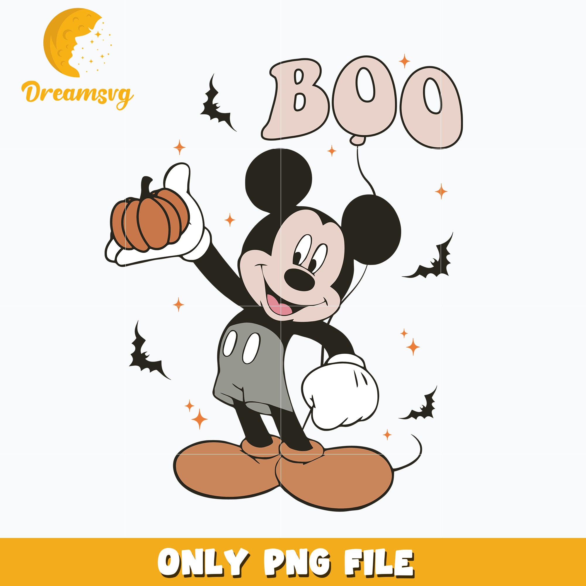 Mickey boo halloween png