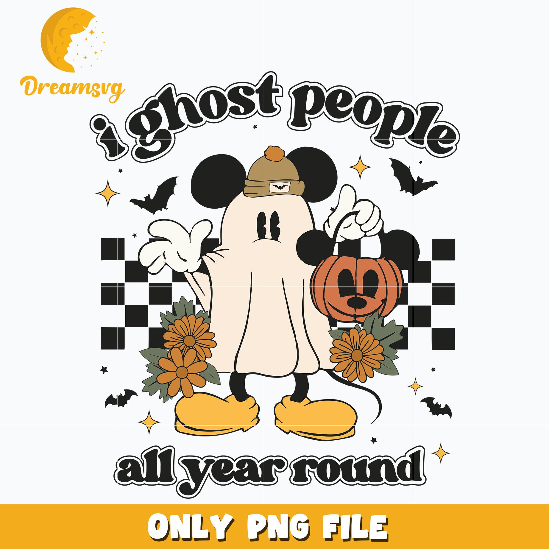 Mickey ghost halloween png