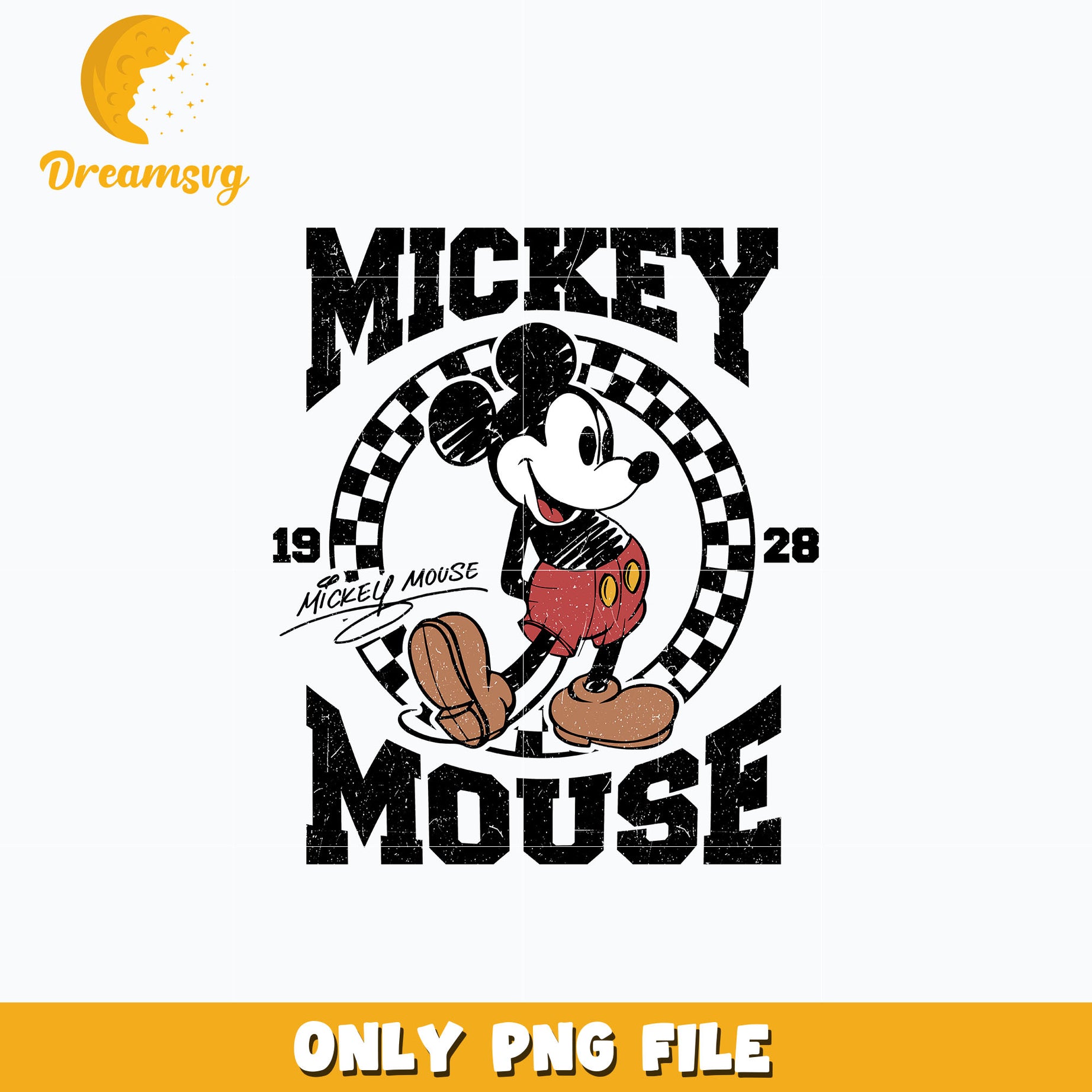 Mickey mouse 1928 png, digital download