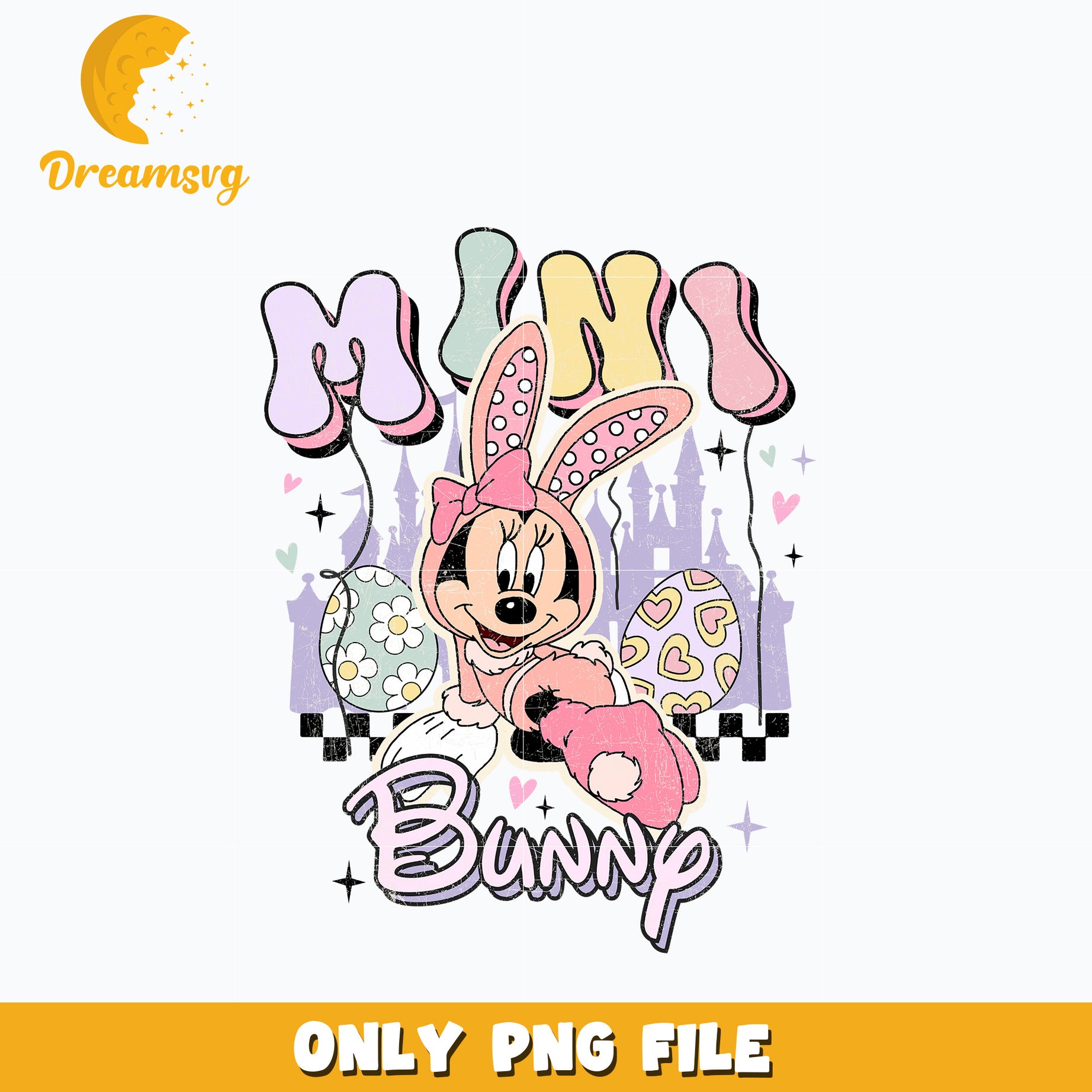 Minnie mini bunny easter png