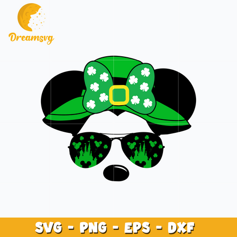 Disney Minnie mouse patrick's day svg