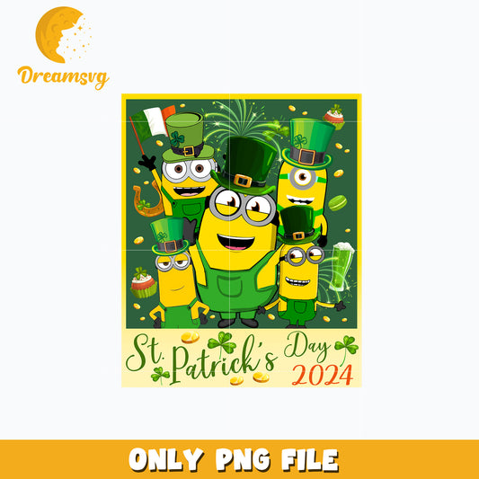 Minion st. patrick's day 2024 Png