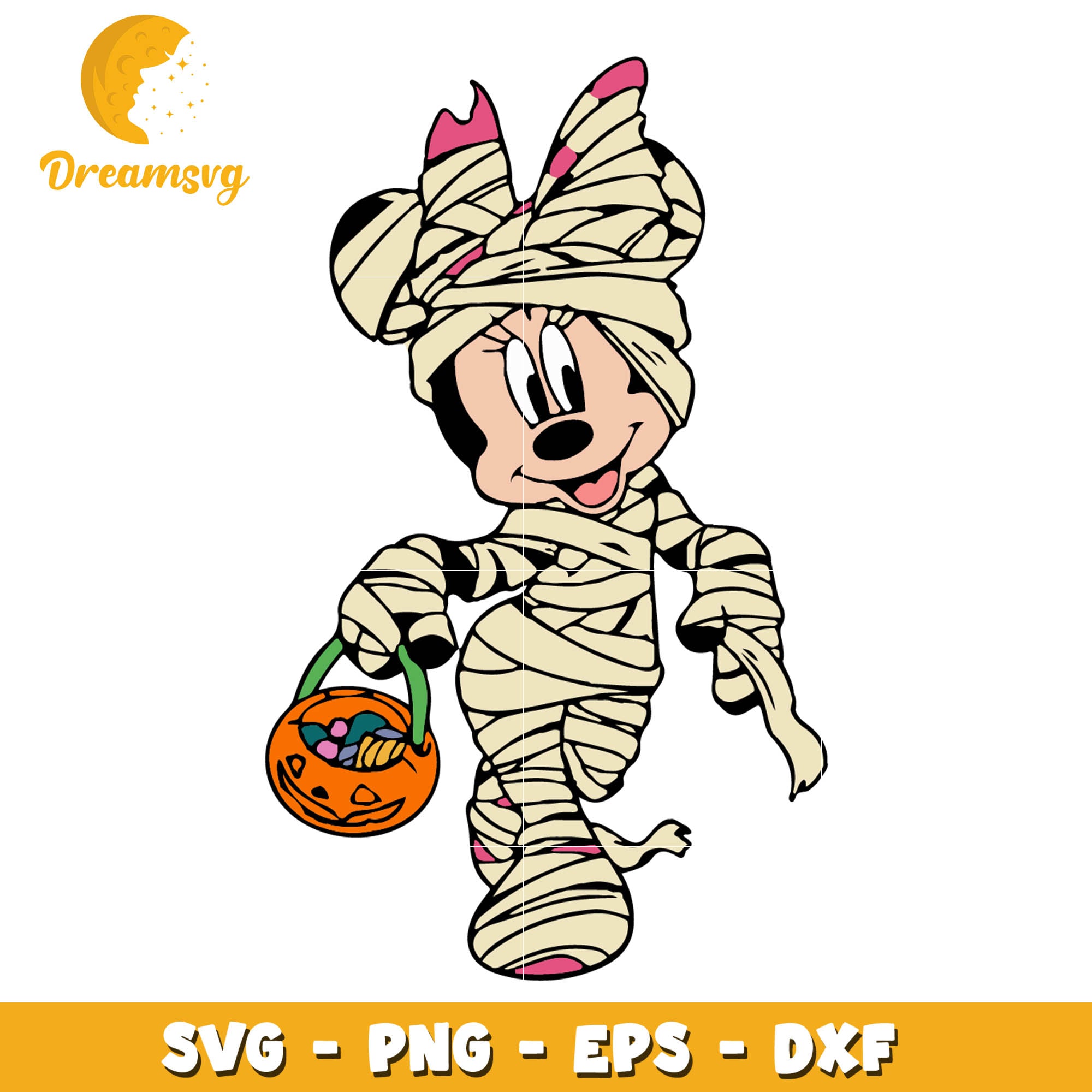 Minnie Halloween mummy svg – DreamSVG Store