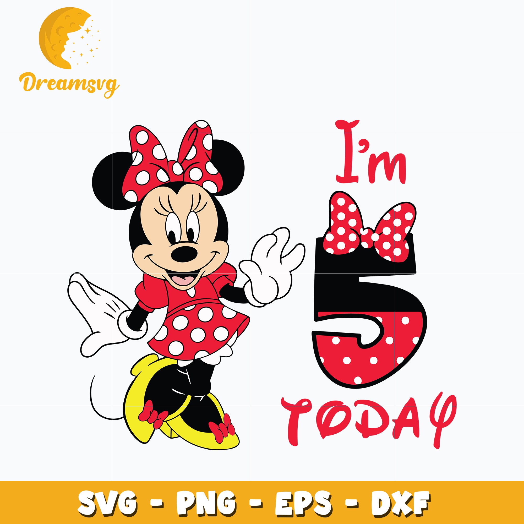 I'm 4th Today Minnie Mouse Svg – DreamSVG Store