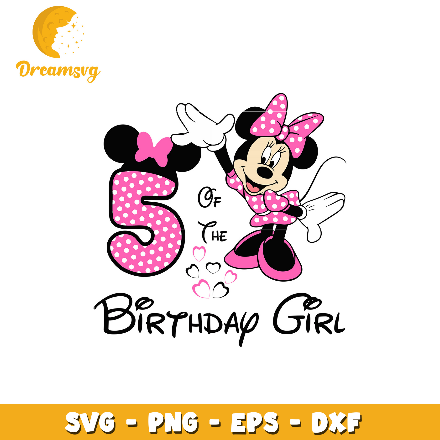 Disney Minnie mouse of the birthday girl svg