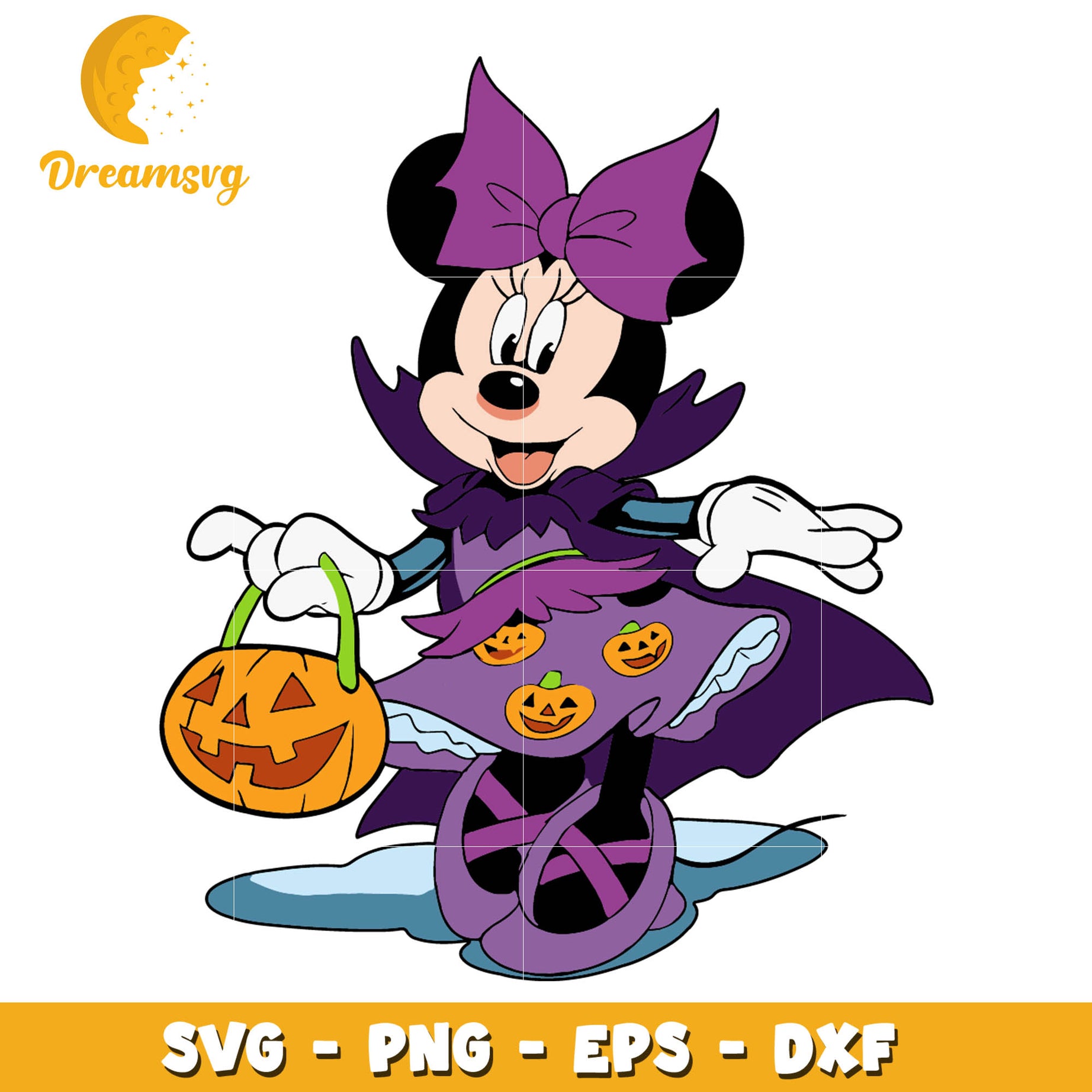 Disney Minnie Pumpkin Halloween svg