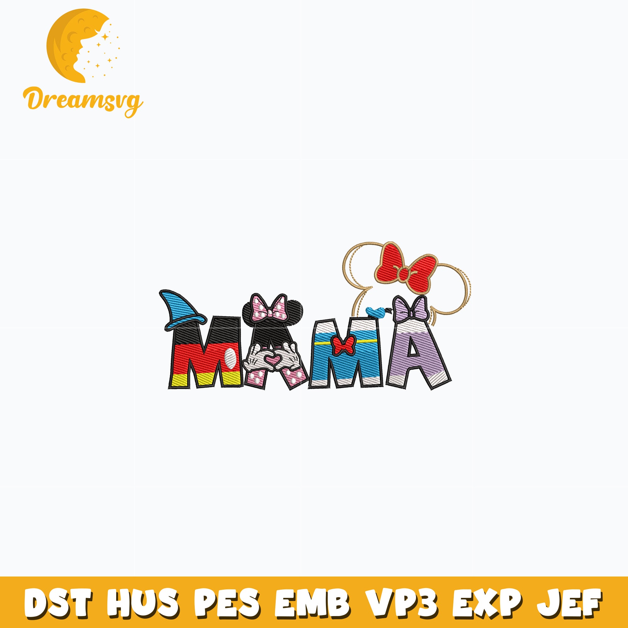 Minnie mouse disney 2025 embroidery DreamSVG Store