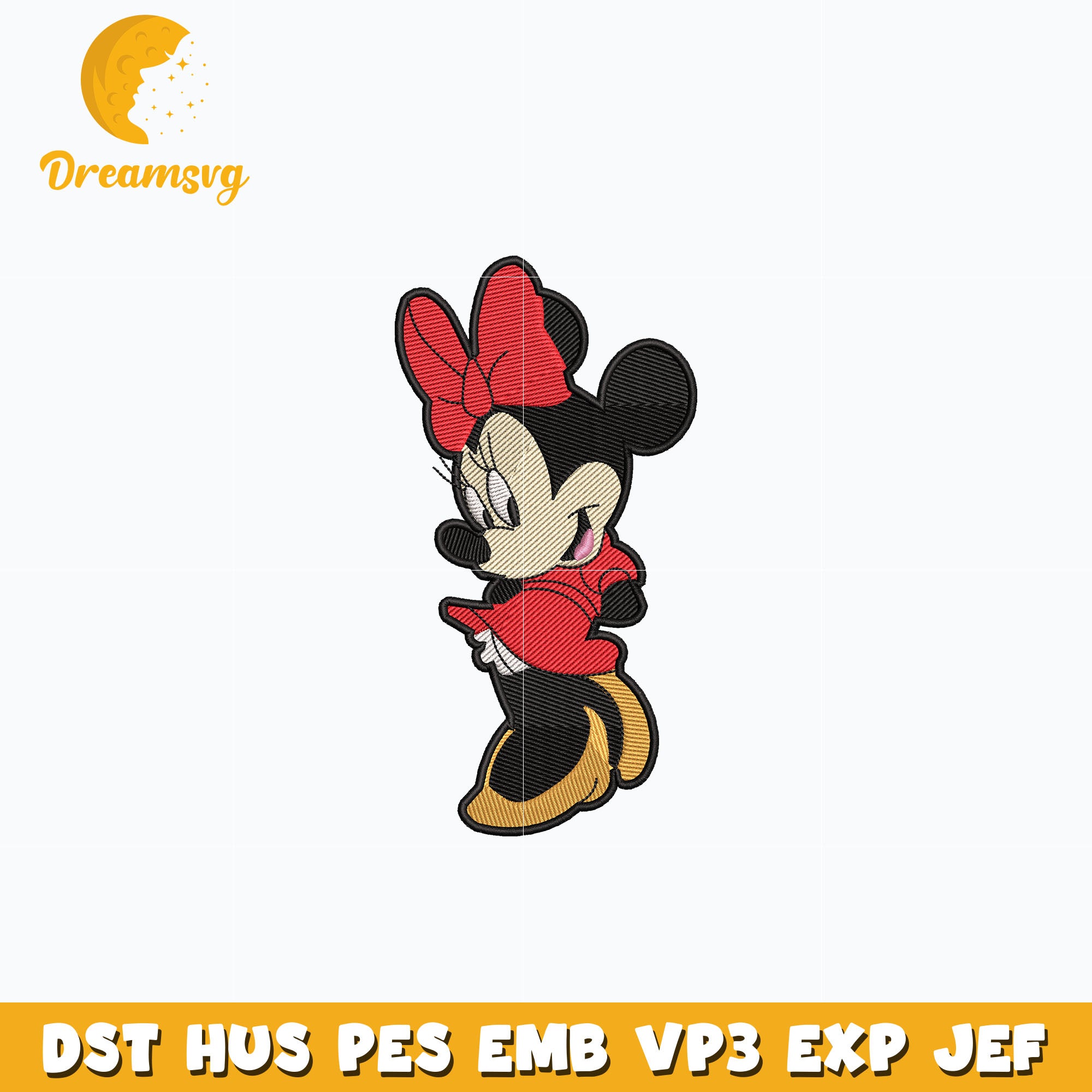 Minnie mouse red embroidery – DreamSVG Store