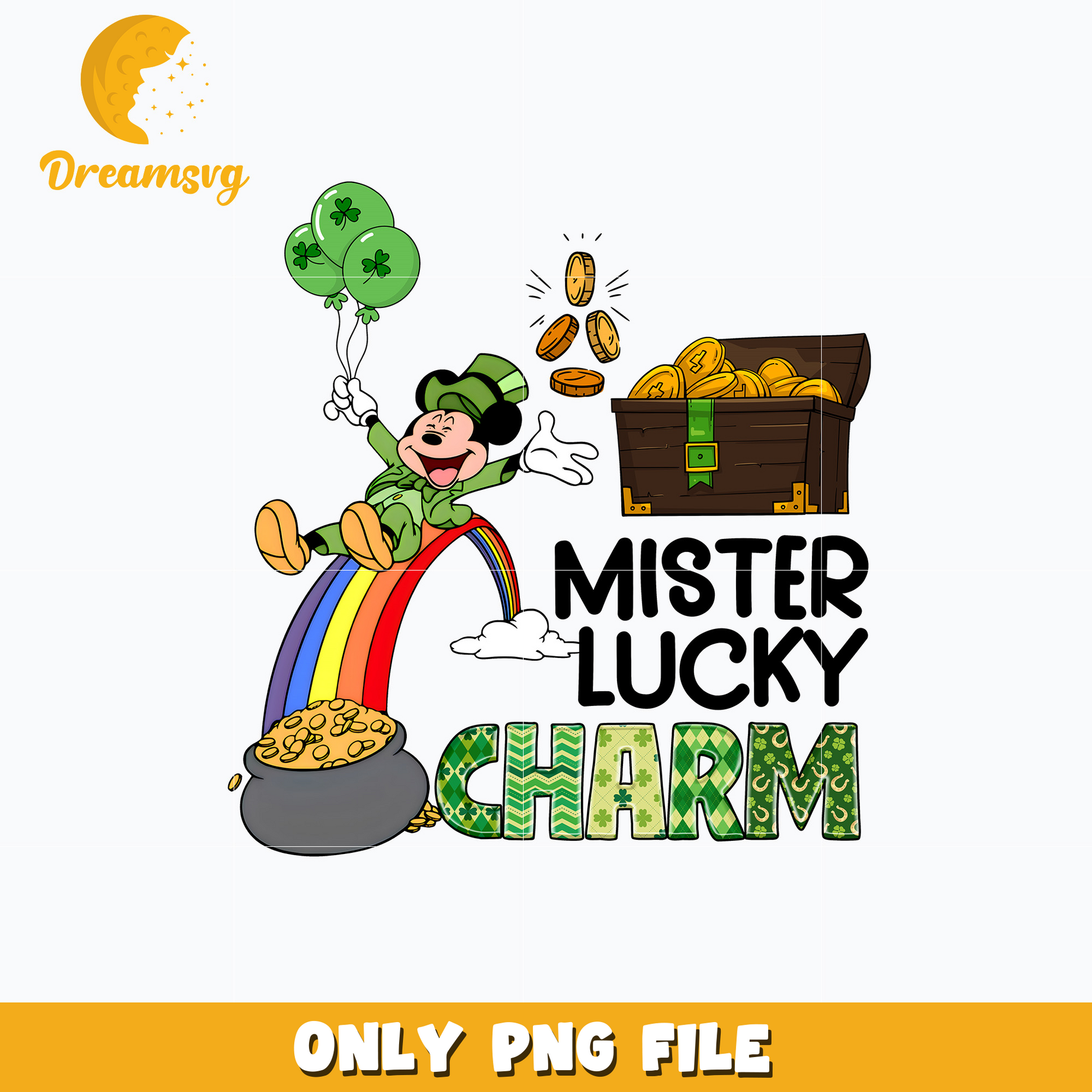 Mickey mister lucky charm st. patrick's day png