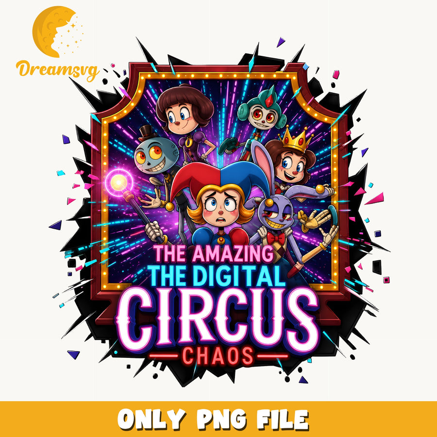 Amazing Digital Circus Chaos PNG, Characters, Fan PNG