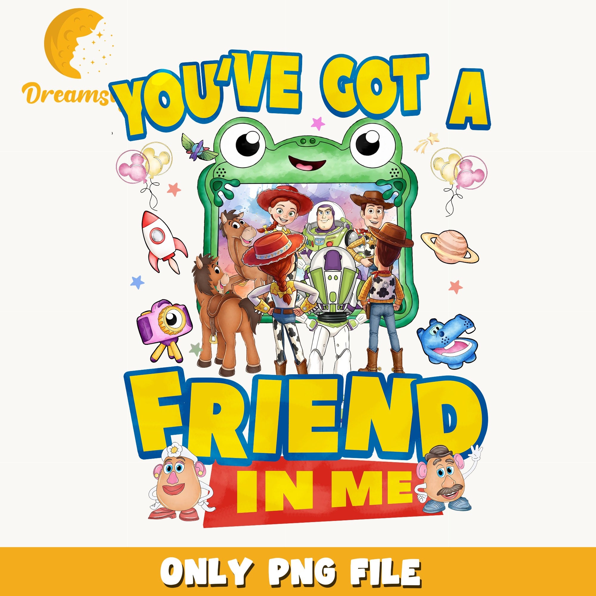 Toy Story You've Got A Friend In Me PNG, Woody Buzz PNG, Disney PNG