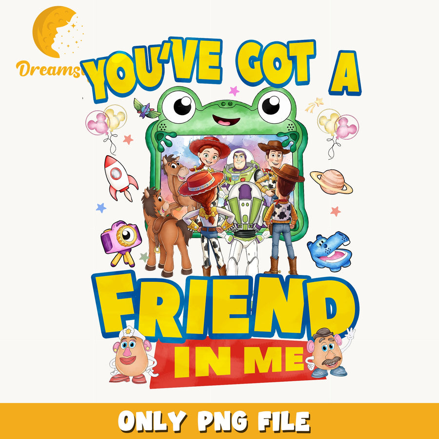 Toy Story You've Got A Friend In Me PNG, Woody Buzz PNG, Disney PNG