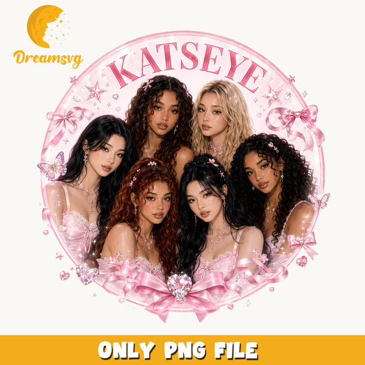 Katseye Kpop Girl Group PNG, Katseye Members PNG, Fan Art PNG