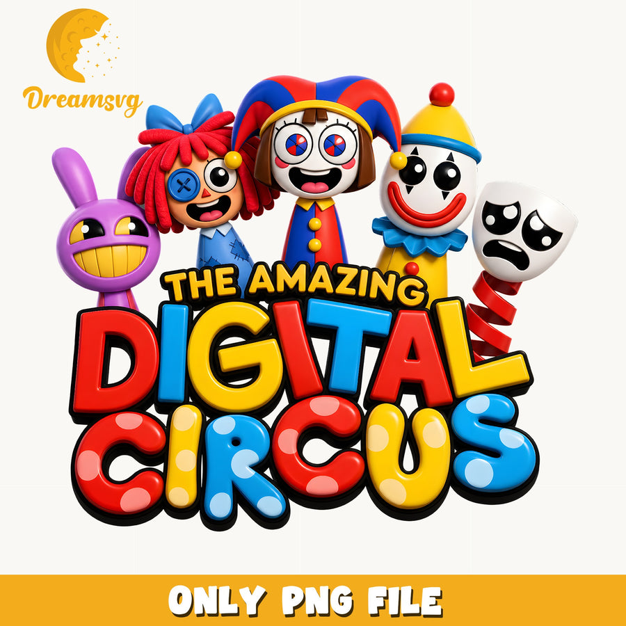 Amazing Digital Circus Characters PNG, TADC 3D, Fan PNG